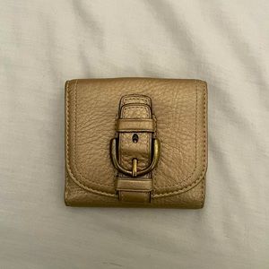 Coach Two-Fold Leather Wallet